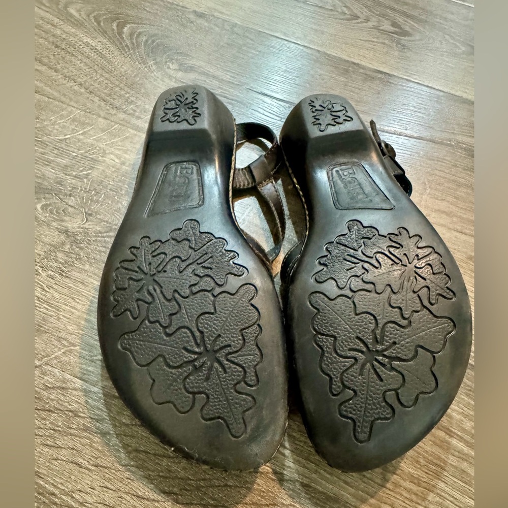 Born Women’s Black Leather Strappy Sandals Size 10 / 42 - Picture 10 of 15